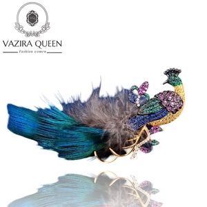 VQ Peacock Brooch